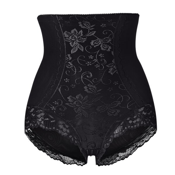 Women's High Waisted Floral Embroidery Seamless Tummy Control Panty