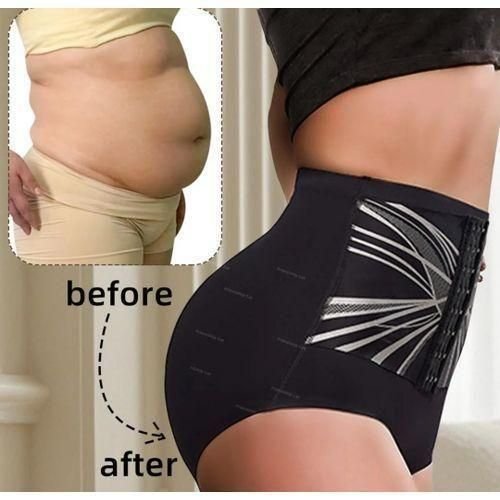 Women's High Waisted Hook & Eye Seamless Tummy Control Panty
