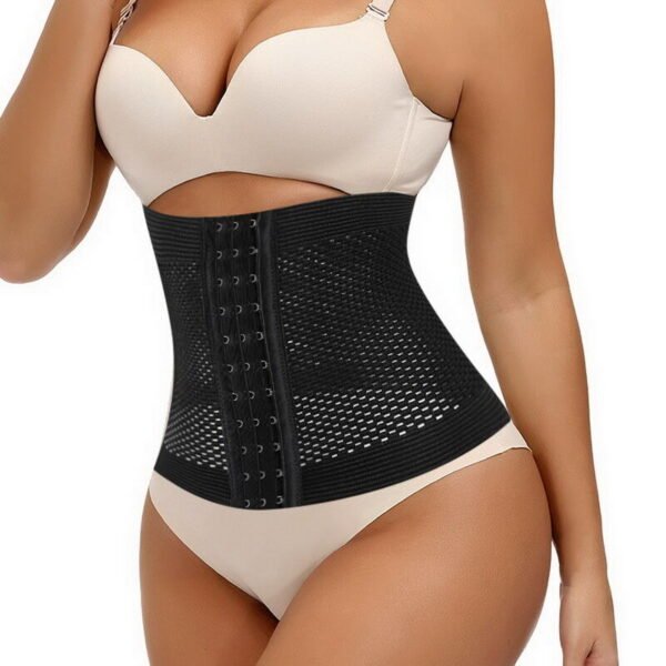 Women's Breathable Latex Waist Trainer Corset – Hook & Eye Belt