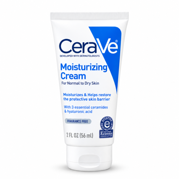 CeraVe Moisturizing Cream (56ml / 1.9 fl oz) - Back View | 100% Original