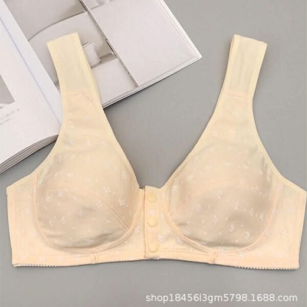 Women's Front Button Comfort Wireless Everyday Bra
