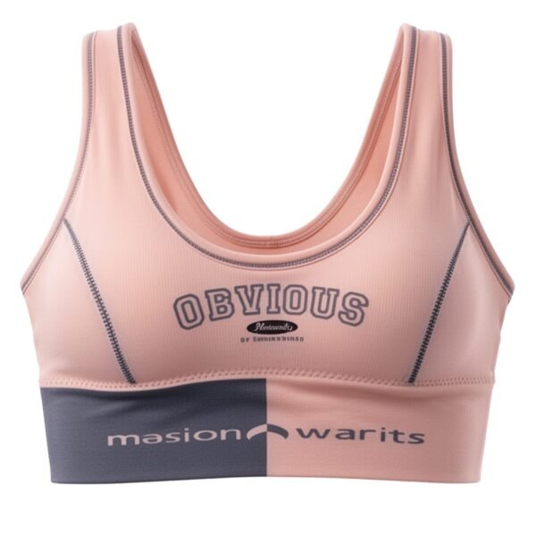 Women's Seamless Wide Strap Printed Sports Bra